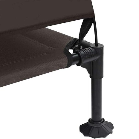 Verhoogd Hondenbed Bruin 127 x 81 x 108 cm Stof en Staal 7