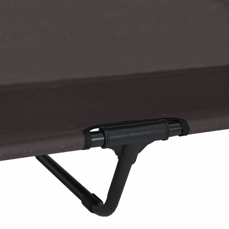Verhoogd Hondenbed Bruin 127 x 81 x 108 cm Stof en Staal 9