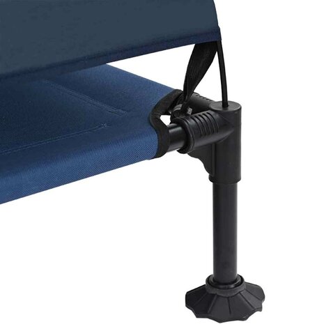 Verhoogd Hondenbed Marineblauw 127 x 81 x 108 cm Stof en Staal 7