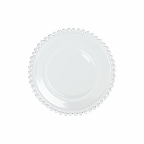 Dinerbord Home ESPRIT Transparant Kristal 15,6 x 15,6 x 1,7 cm 4