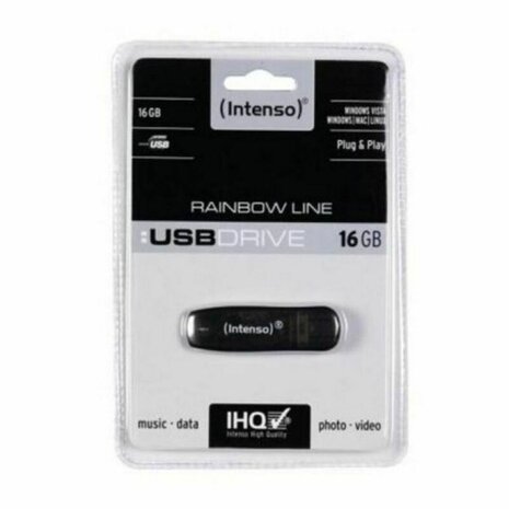 USB stick INTENSO Rainbow Line 16 GB Zwart 16 GB USB stick 2