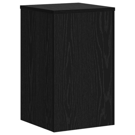 Plantenstandaard 2 pcs Zwart eiken 30 x 30 x 50 cm Bewerkt hout 5