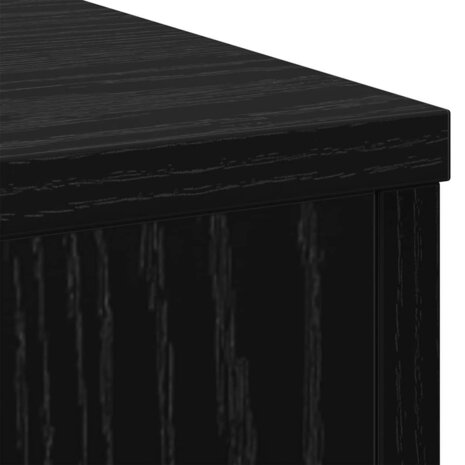 Plantenstandaard 2 pcs Zwart eiken 30 x 30 x 50 cm Bewerkt hout 8