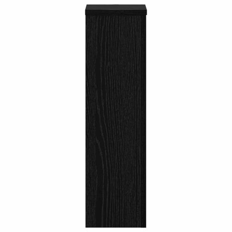 Plantenstandaard 2 pcs Zwart eiken 17 x 17 x 60 cm Bewerkt hout 7
