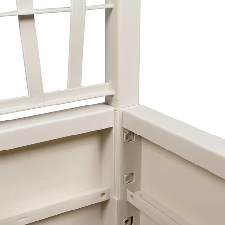 Tuin Bloempot Wit 36 x 36 x 140 cm Polypropyleen 7