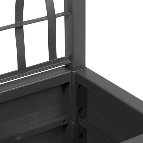 Tuin Bloempot Antraciet 36 x 36 x 140 cm Polypropyleen 6