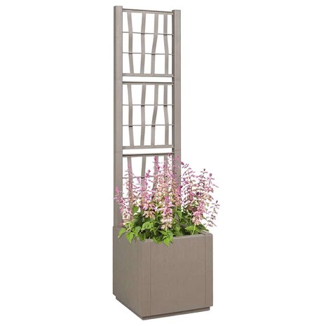 Tuin Bloempot Grijs 36 x 36 x 140 cm Polypropyleen 2