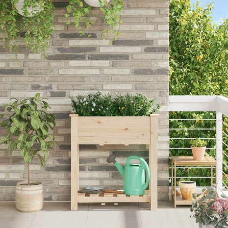 Tuin Bloempot Beige 71 x 37 x 76.5 cm Massief vurenhout 1