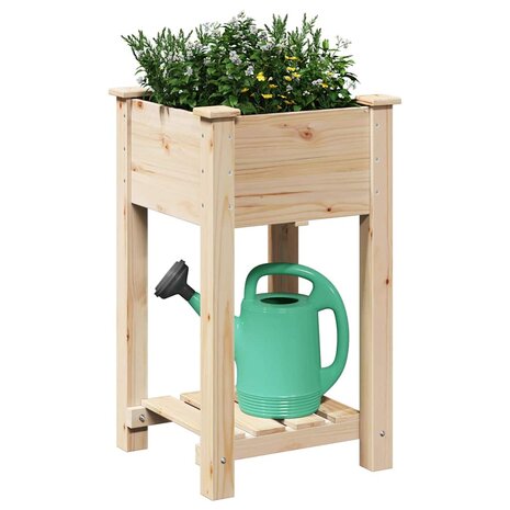 Tuin Bloempot Beige 45 x 45 x 76.5 cm Massief vurenhout 3