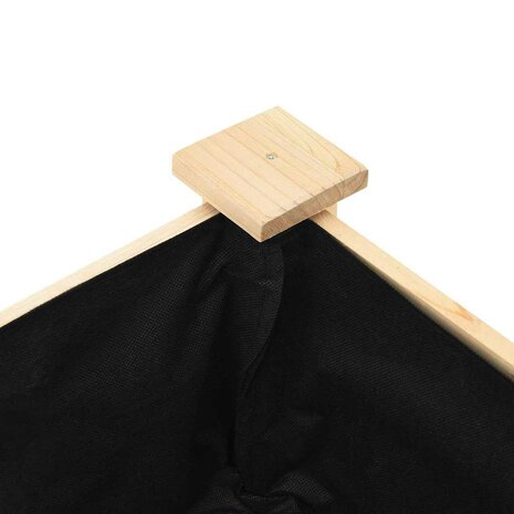 Tuin Bloempot Beige 45 x 45 x 76.5 cm Massief vurenhout 8