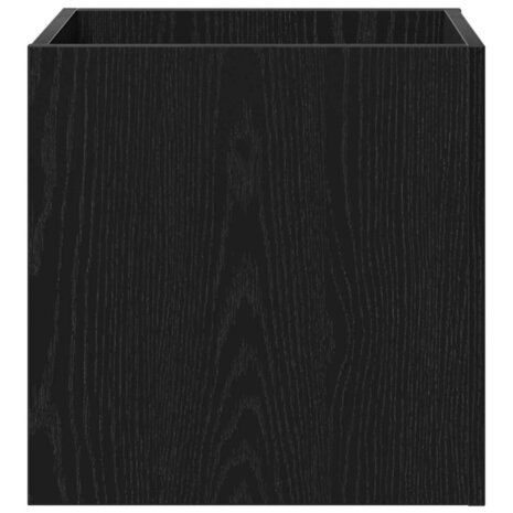 Bloempot Box Zwart eiken 40 x 40 x 40 cm Bewerkt hout 6