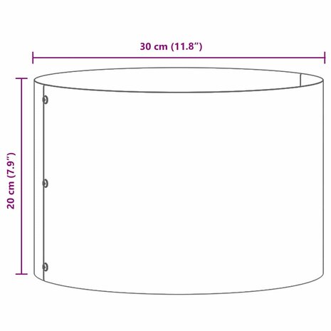 Tuin Bloempot Zilver 30 x 30 x 20 cm Gegalvaniseerd staal 9