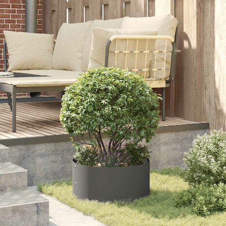 Tuin Bloempot Zwart 40 x 40 x 20 cm Staal 4