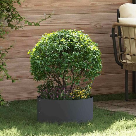 Tuin Bloempot Antraciet 40 x 40 x 20 cm Staal 1