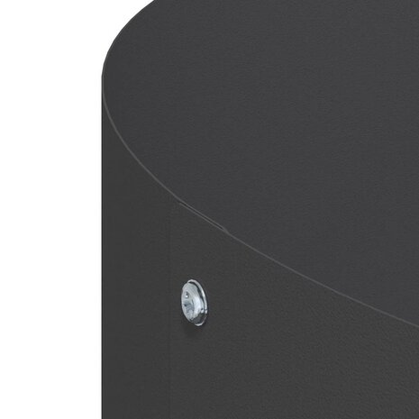 Tuin Bloempot Zwart 120 x 120 x 20 cm Staal 7