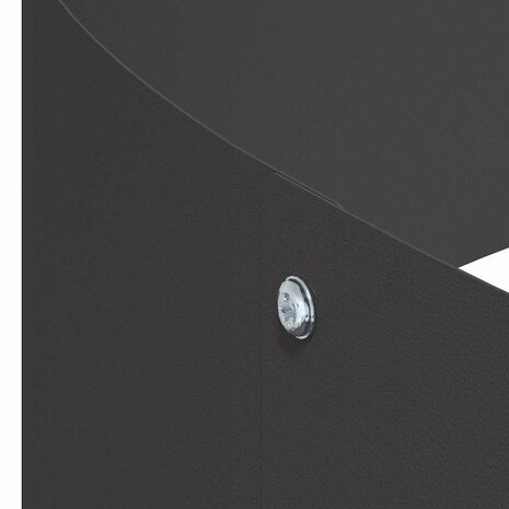 Tuin Bloempot Zwart 90 x 90 x 20 cm Staal 9