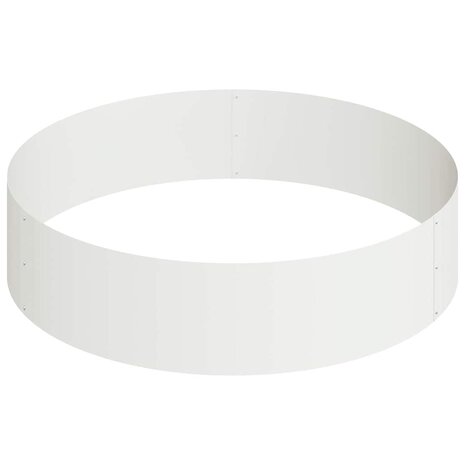 Tuin Bloempot Wit 90 x 90 x 20 cm Staal 5