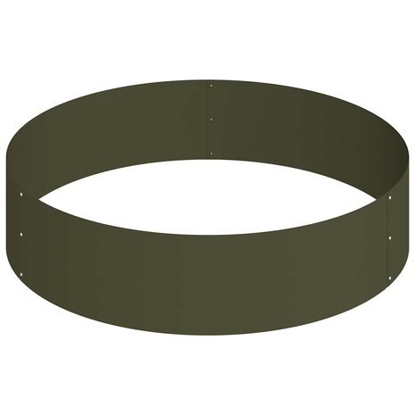 Tuin Bloempot Olijfgroen 90 x 90 x 20 cm Staal 5