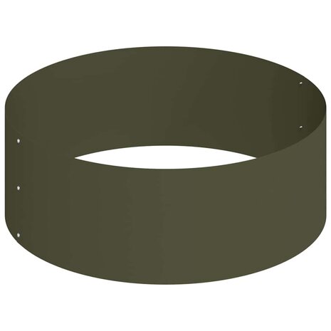 Tuin Bloempot Olijfgroen 90 x 90 x 20 cm Staal 6