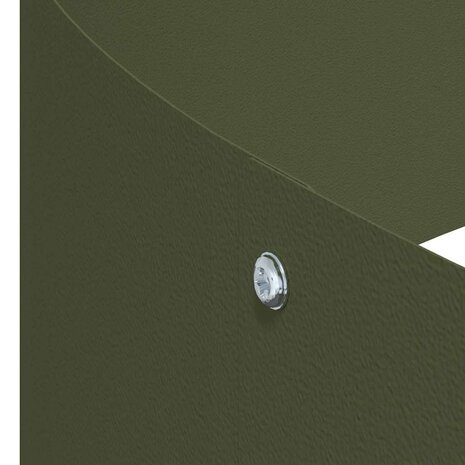 Tuin Bloempot Olijfgroen 90 x 90 x 20 cm Staal 9