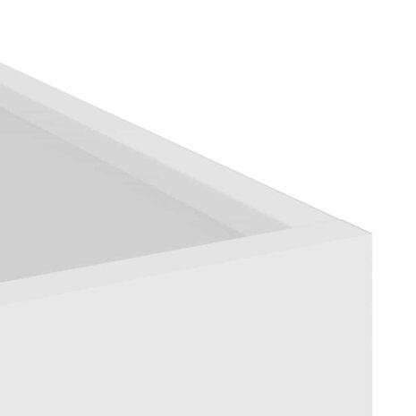 Tuin Bloempot Wit 50 x 32 x 40 cm Koudgewalst staal 7