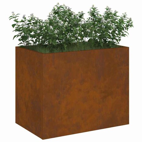 Tuin Bloempot Bruin 50 x 32 x 40 cm Verweerd staal 3