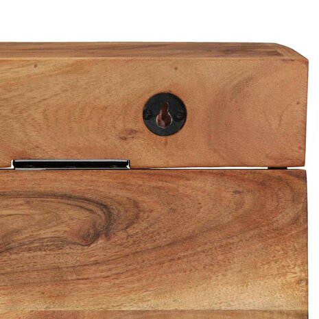 Kapstok met plank Bruin 73 x 19 x 23 cm Massief acaciahout 9