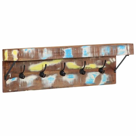 Kapstok met plank Bruin 73 x 19 x 23 cm Massief gerecycled hout 1