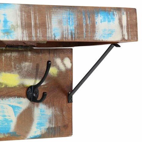 Kapstok met plank Bruin 73 x 19 x 23 cm Massief gerecycled hout 8
