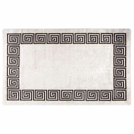 Vloerkleed wasbaar anti-slip 120x180 cm lichtbeige 2