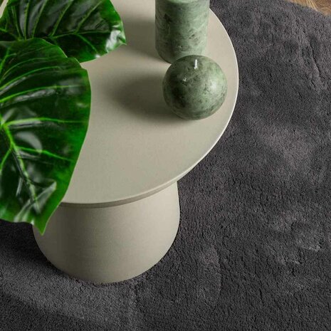 Tapijt HUARTE Antraciet 80 x 150 cm Polyester 6