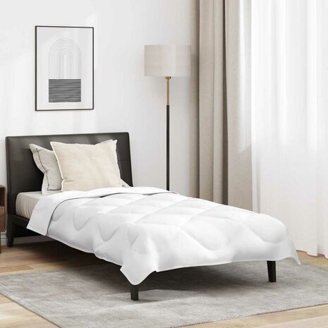 Dekbed met Kussen Anders 2 pcs Wit 155 x 220 cm Microfibre 1