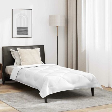 All-season dekbed met kussen Wit 135 x 200 cm Microfibre 1