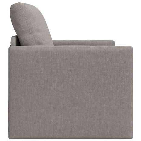 Vloerslaapbank met kussen Taupe 74 x 77 x 81 cm Stof 6