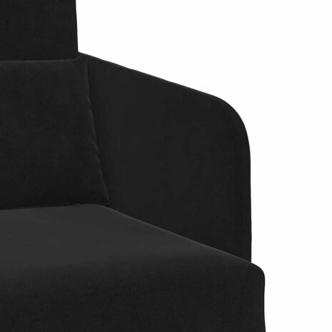 Slaapbank Zwart 65 x 80 x 83 cm Fluweel 8