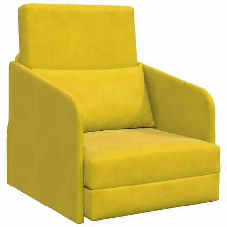 Slaapbank Geel 65 x 80 x 83 cm Fluweel 2