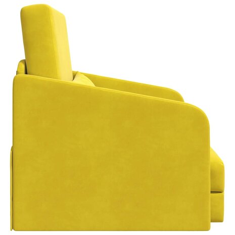 Slaapbank Geel 65 x 80 x 83 cm Fluweel 6