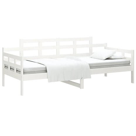 Slaapbank massief grenenhout wit 80x200 cm 3