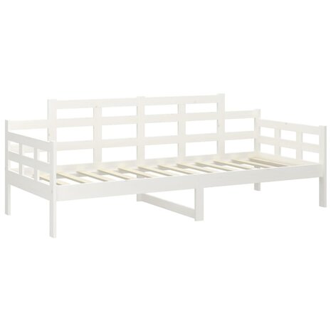 Slaapbank massief grenenhout wit 80x200 cm 4