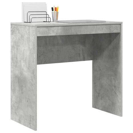 Bureau Betongrijs 80 x 40 x 76 cm Bewerkt hout 3