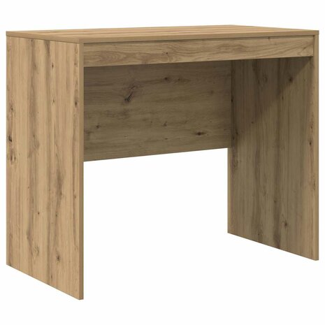 Bureau artisanaal eikenkleurig 90 x 50 x 76 cm Bewerkt hout 2