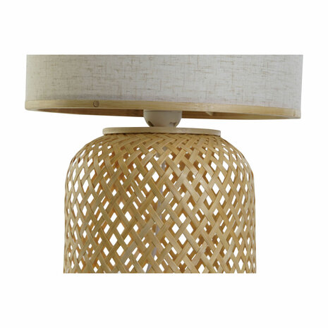 Bureaulamp DKD Home Decor Bruin Natuurlijk Bamboe 50 W 220 V 26 x 26 x 39 cm 3