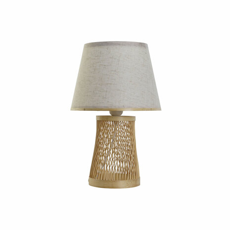 Bureaulamp DKD Home Decor Bruin Natuurlijk Bamboe 50 W 220 V 24 x 24 x 37 cm 1