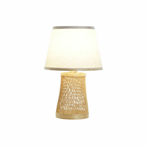 Bureaulamp DKD Home Decor Bruin Natuurlijk Bamboe 50 W 220 V 24 x 24 x 37 cm 5