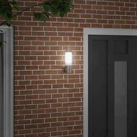 Buitenwandlamp Zilver 12 x 7.5 x 27 cm Roestvrij staal 3