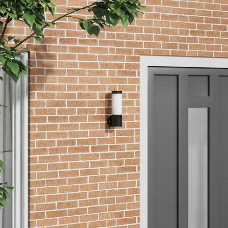 Buitenwandlamp Zwart 12 x 7.5 x 27 cm Roestvrij staal 1