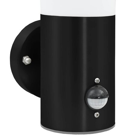 Buitenwandlamp Zwart 12 x 7.5 x 29 cm Roestvrij staal 9