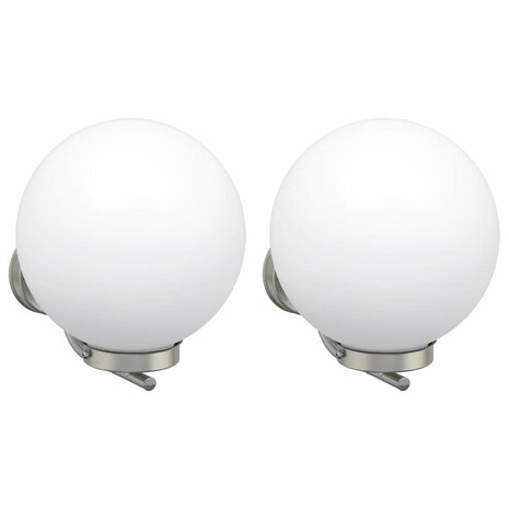 Buitenwandlampen 2 pcs Zilver 29 x 25 x 33 cm Roestvrij staal 2