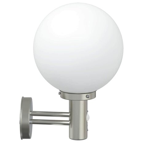 Buiten Wandlamp Zilver 28 x 25 x 38 cm Roestvrij staal 5