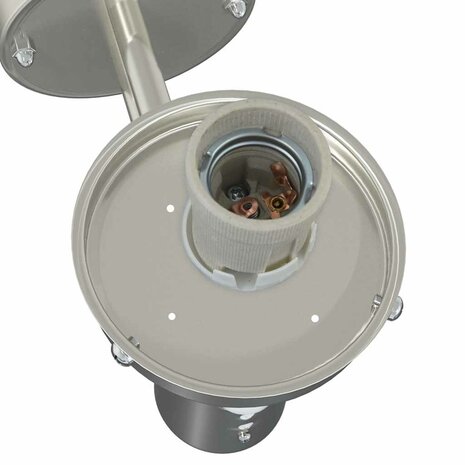 Buiten Wandlamp Zilver 28 x 25 x 38 cm Roestvrij staal 7